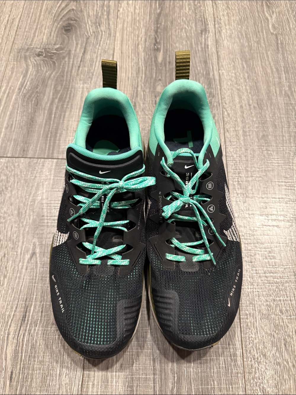 Nike Men’s Black & Mint Green Trail